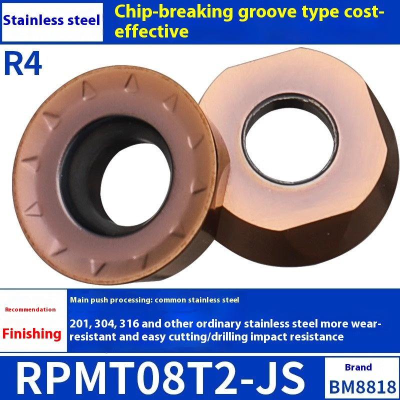 6009 CNC milling inserts RPMW carbide R5 machining center R4 milling machine R6 milling inserts RPMT round cutter grain cutting tools Shandong Denso Pricision Tools Co.,Ltd.